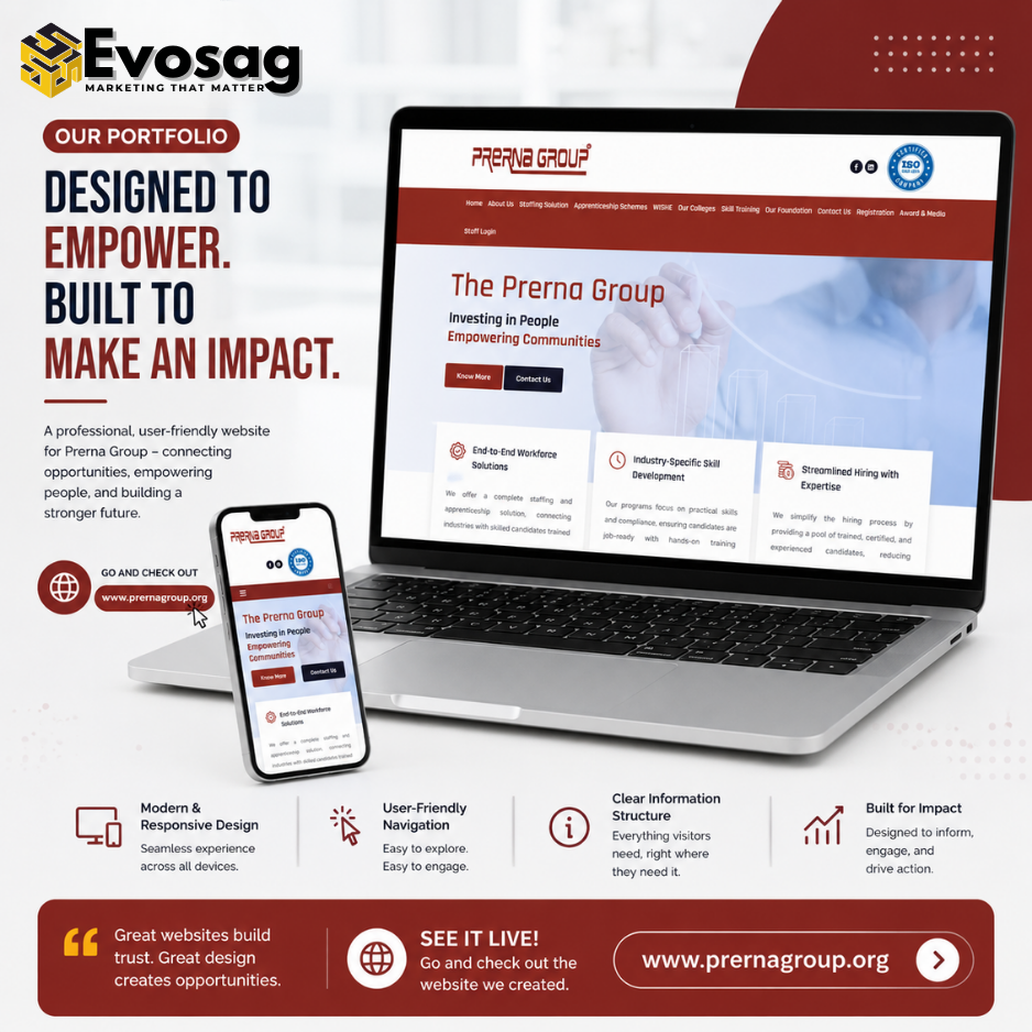 Prerna Group website project